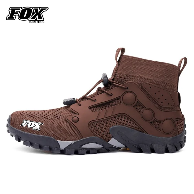 Fox Cycling Team Cycling shoes Men Bicycle Speed Sneakers Mountain Bike Sneakers Road Cycling Shoes Breathable Hiking Shoes