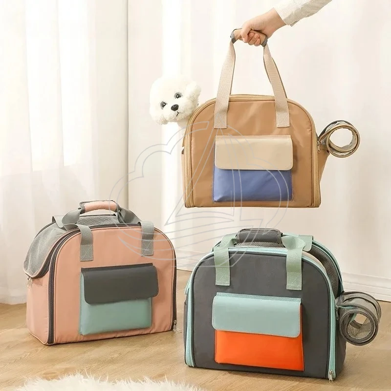 Multifunctional Breathable Pet Carrier, Comfort Shoulder Bag for Cats & Small Dogs Under