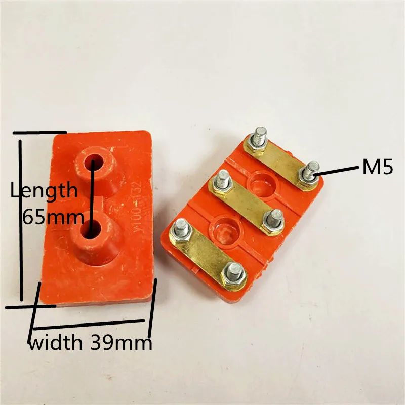 

Rectangular Ceramic Base 3 Phases Motor Connector Terminal Y100-Y132 112 Terminal Board for Electric Motor