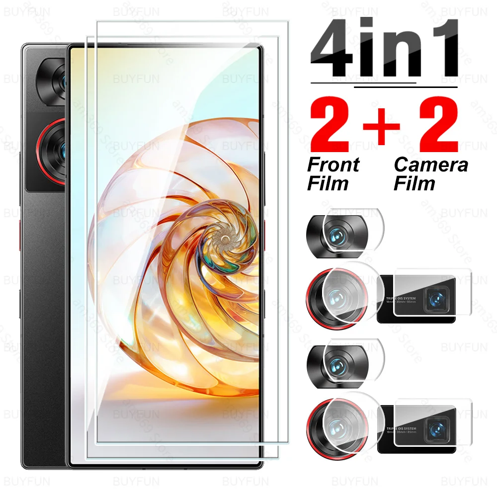 4in1 Protective Glass For ZTE nubia Z60 Ultra 5G 6.8inch Tempered Glass NubiaZ60 Z 60 60Z Ultra Z60Ultra Camera Screen Protector