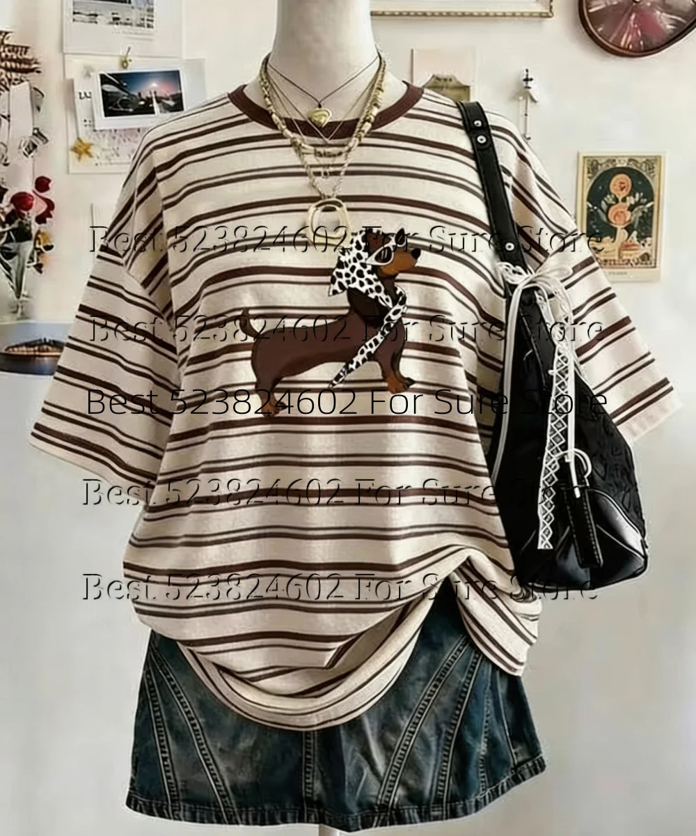 Women's Animal Graphic y2k T‑Shirt Black White Tiger Portrait Print Plus size O‑Neck Short Streetwear Hip‑Hop Summer Casual Tops