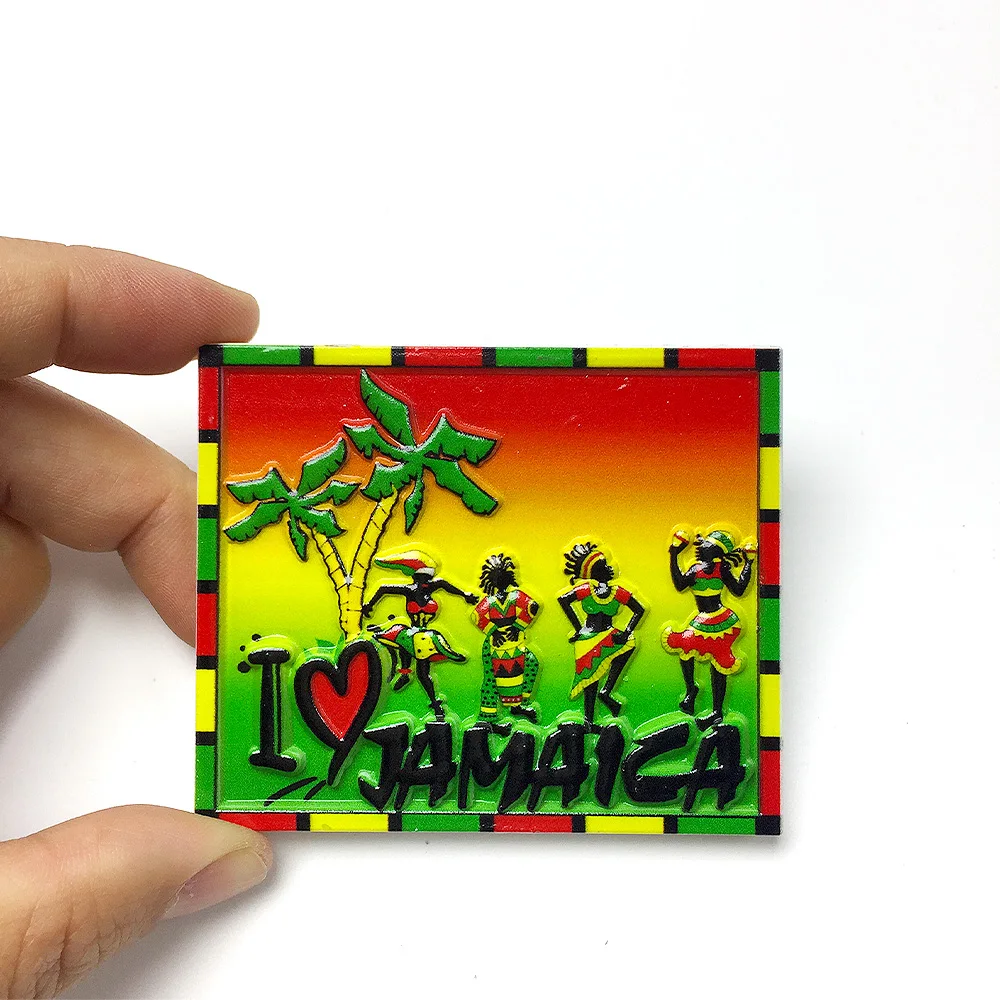 

Jamaica 3D Resin Fridge Magnets - Colorful ‌Room Decor & Home Decor‌ Items, ‌Strong Refrigerator Magnets‌
