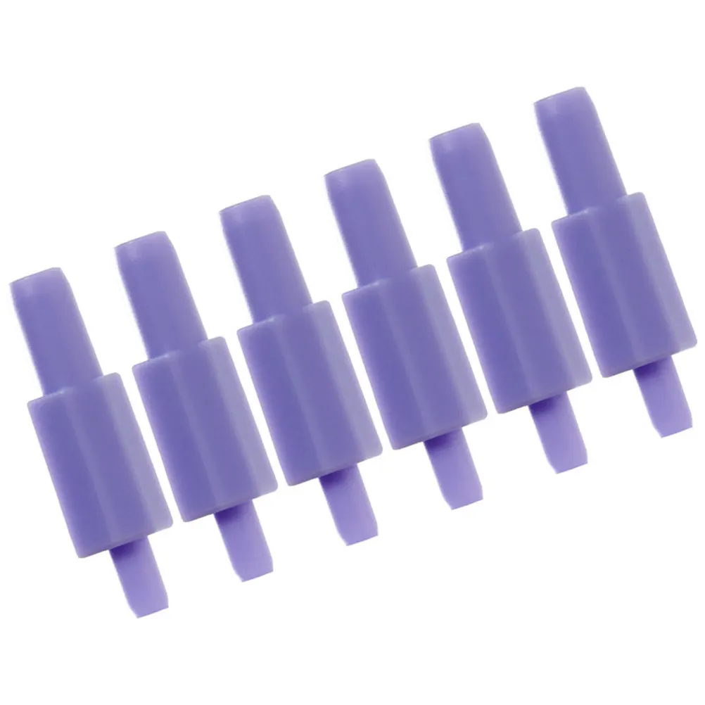 Electric Breast Pump Backflow Adapters 6 Pack Purple Milk Tube Protection Connectors Dishwasher Safe