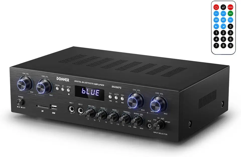 Bluetooth 5.0 Home Theater Amplifier 440W Receiver