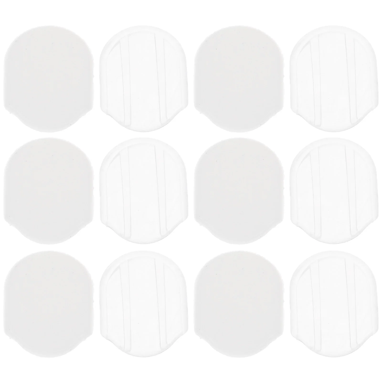 

40 Pcs Ear Clip Pads Transparent Pain Proof Mat Clamp Accessories Oval Child Comfortable Durable Safe Soft Long Term Application