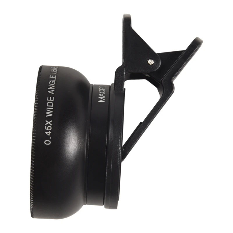 عدسة هاتف يومية 2 في 1 عالية الدقة 0.45X زاوية واسعة للغاية وعدسة ماكرو للهاتف المحمول 12.5X لهاتف آيفون 11 لهاتف شاومي وسامسونج وهواوي