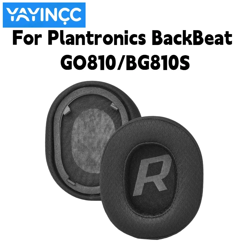 Ersatz-Ohrpolster aus Proteinleder/Mesh mit Schnalle für Plantronics BackBeat GO810/BG810S Kopfhörer, Ersatzteile für Ohrmuscheln – Detail 4