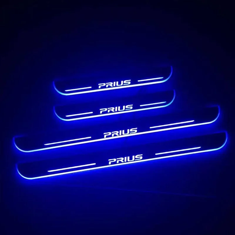 Suitable for Toyota Prius 50 40 30 Series Prius door sill strip flow light dynamic LED light welcome pedal