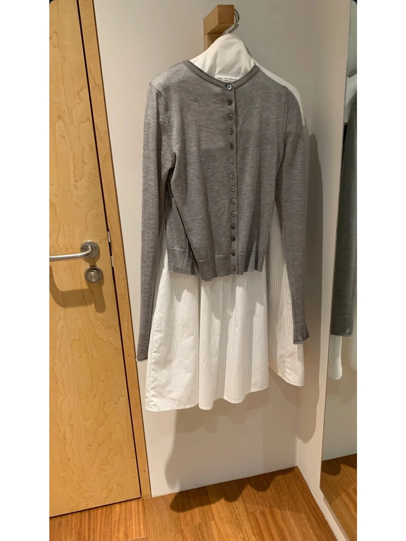   Sle عارضة فضفاضة خفيفة الوزن مطوي f تنورة عالية الخصر ألف خط ميدي تنورة Ele الصيف Faion المرأة الدكتور