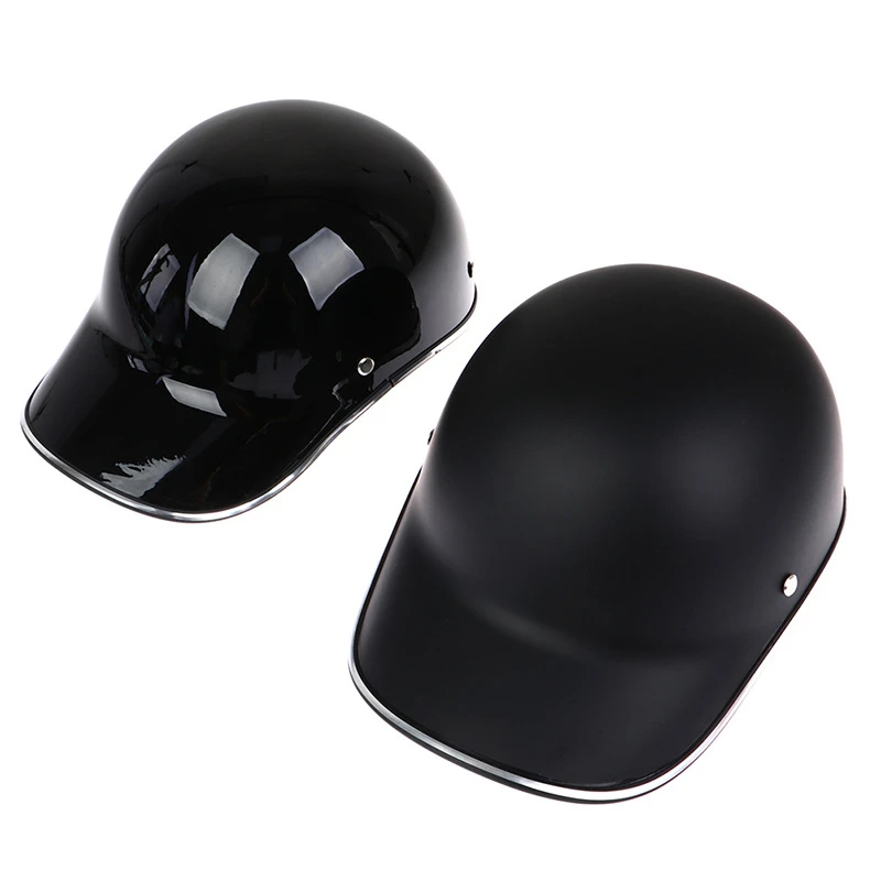 Motorcycle safety helmet, baseball helmet, sunscreen waterproof half helmet, black helmet