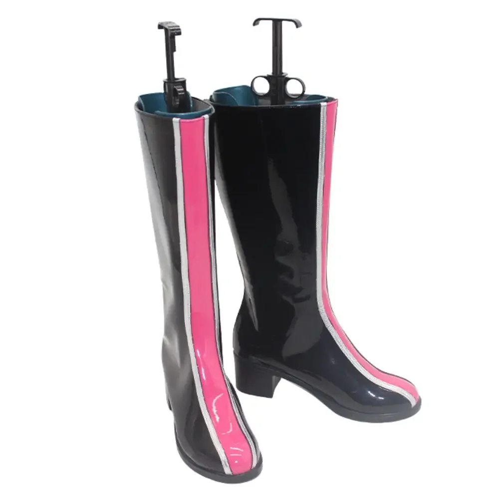 Kpop Stijl Demon Hunters Cosplay Laarzen Pu Lederen Schoenen voor Vrouwen Rollenspel Groep Idol Halloween Kostuum Accessoires