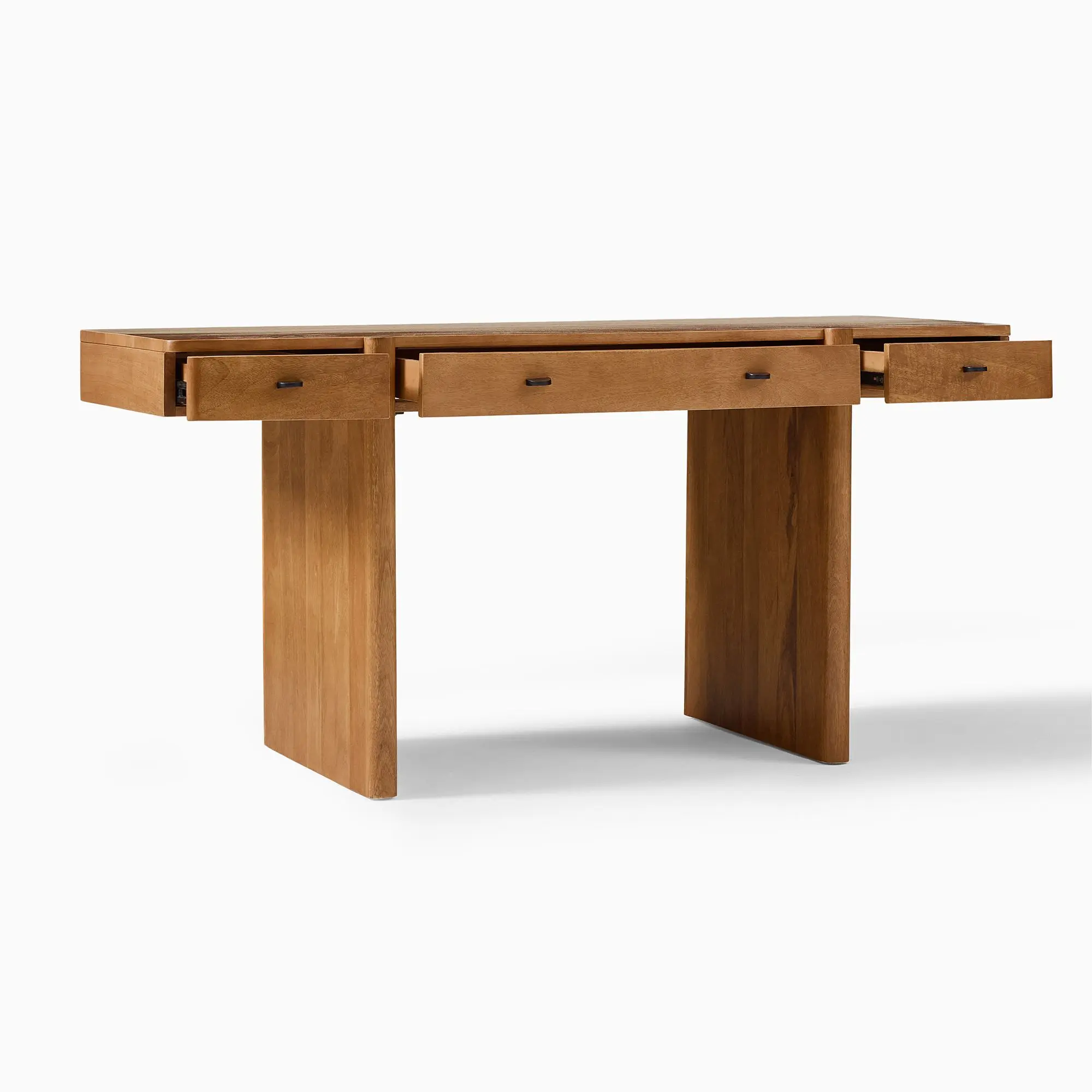 American solid wood desk study desk writing desk European retro computer small apartment study