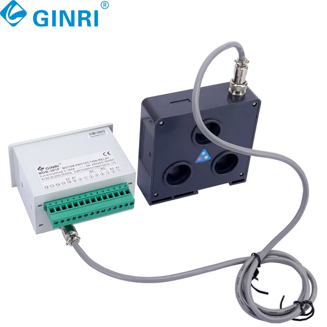 GINRI MDB-301 LCD Display 3-phase Current Motor Protector Overload/UnderLoad Protection Relay