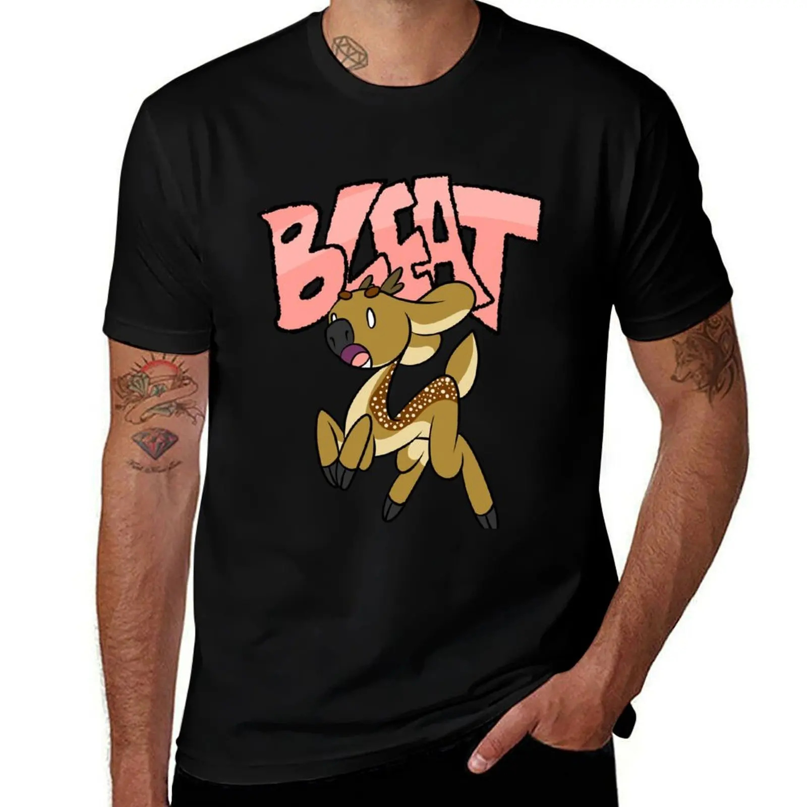 *AGGRESSIVE BLEATING* T-Shirt Casual Streetwear Short Sleeve Tee