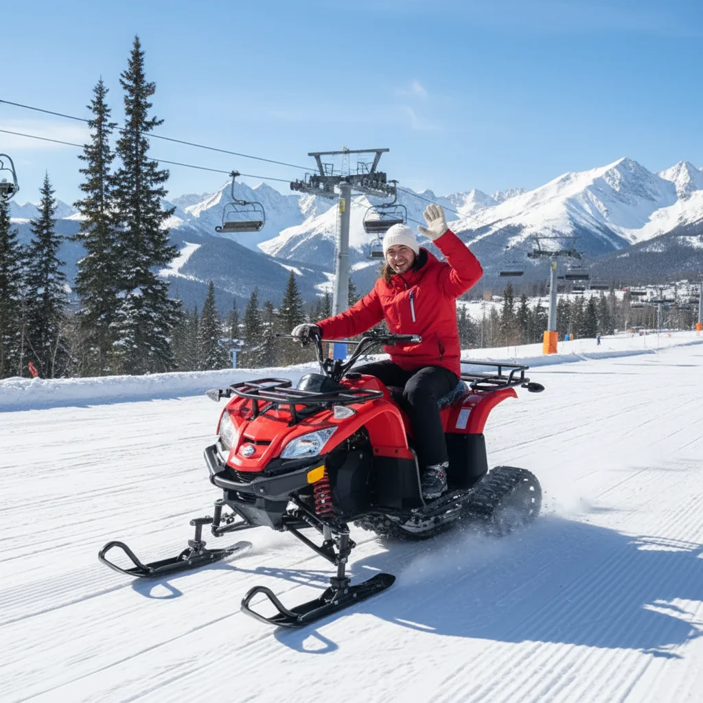 QIQU Customizable Gas Powered Model 125cc Engine Platform OEM Supplier Snowmobile