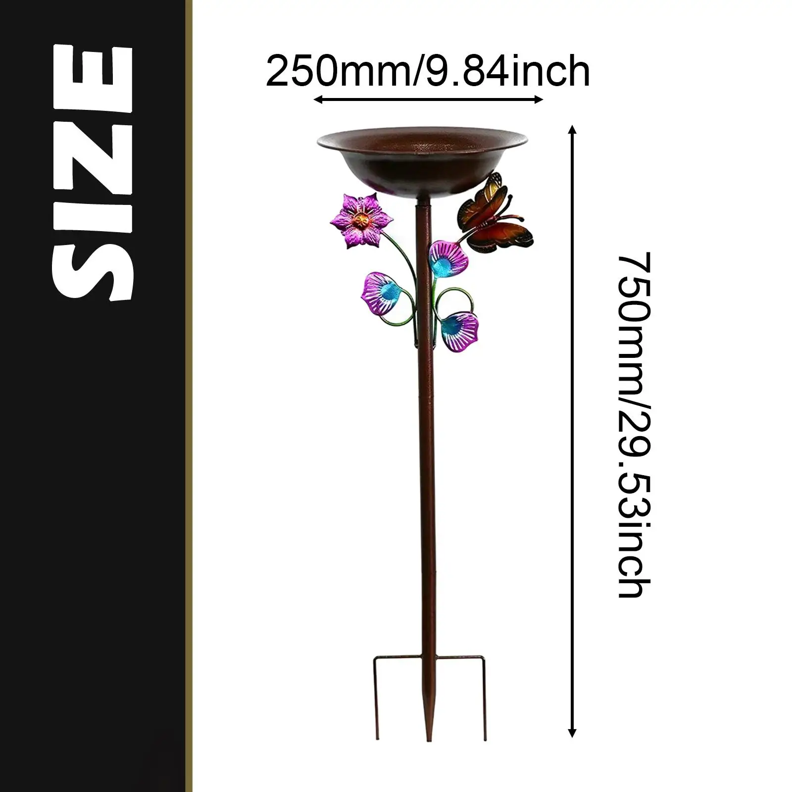 وعاء ماء للطيور في الهواء الطلق لتزيين حديقة الطيور للفناء الخارجي #6