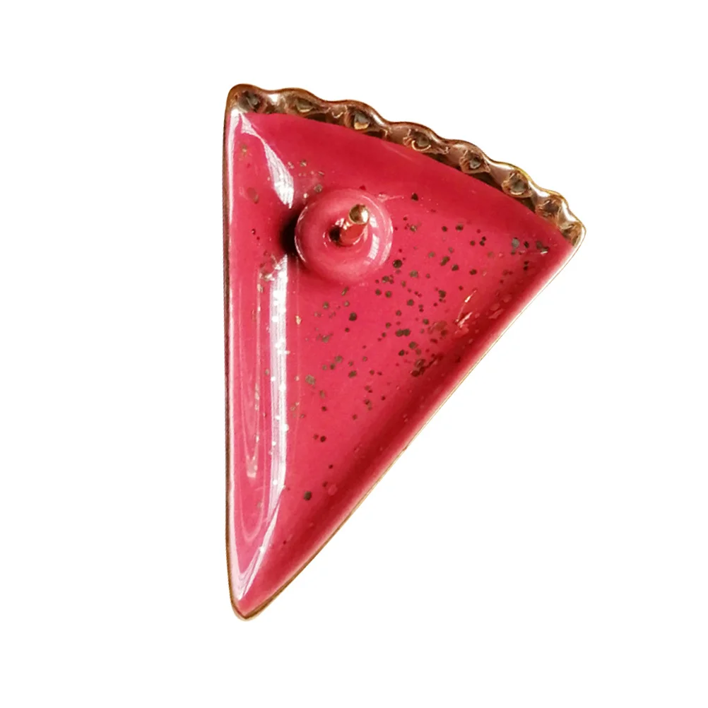 لوحة مجوهرات من السيراميك على شكل البطيخ، منظم صينية تخزين إبداعية للخواتم والأقراط والقلائد هدية أنيقة