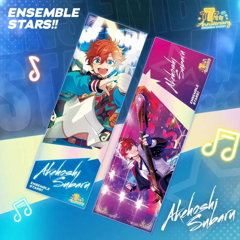 Ensemble Stars Anime Laser Ticket Cards Akehoshi Subaru Sakuma Rei Card Self Made Paper Print Card Photocard Collection Postcard