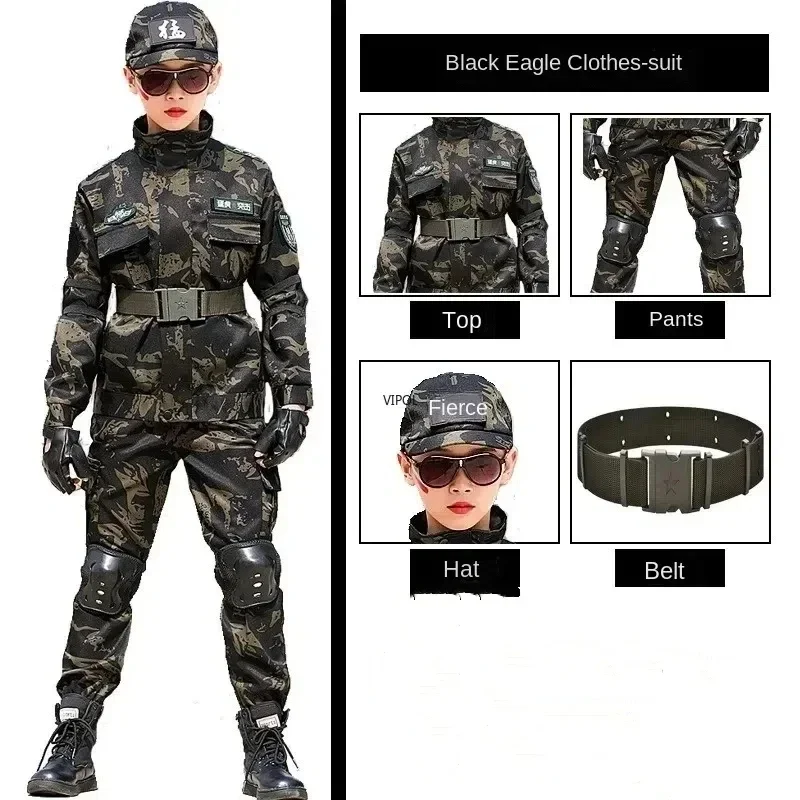 Nouvel uniforme de Combat des Forces spéciales pour enfants, nouvelle combinaison d'entraînement de Camouflage