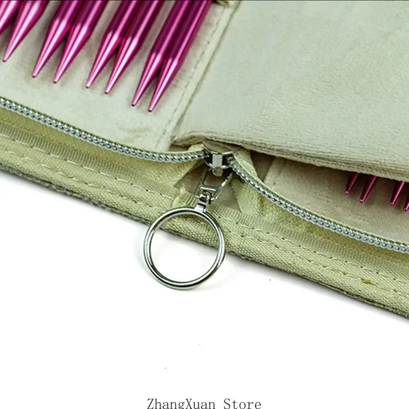 18 Paar Rundstricknadeln mit Aluminium-Finish, 3 x – Detail 8
