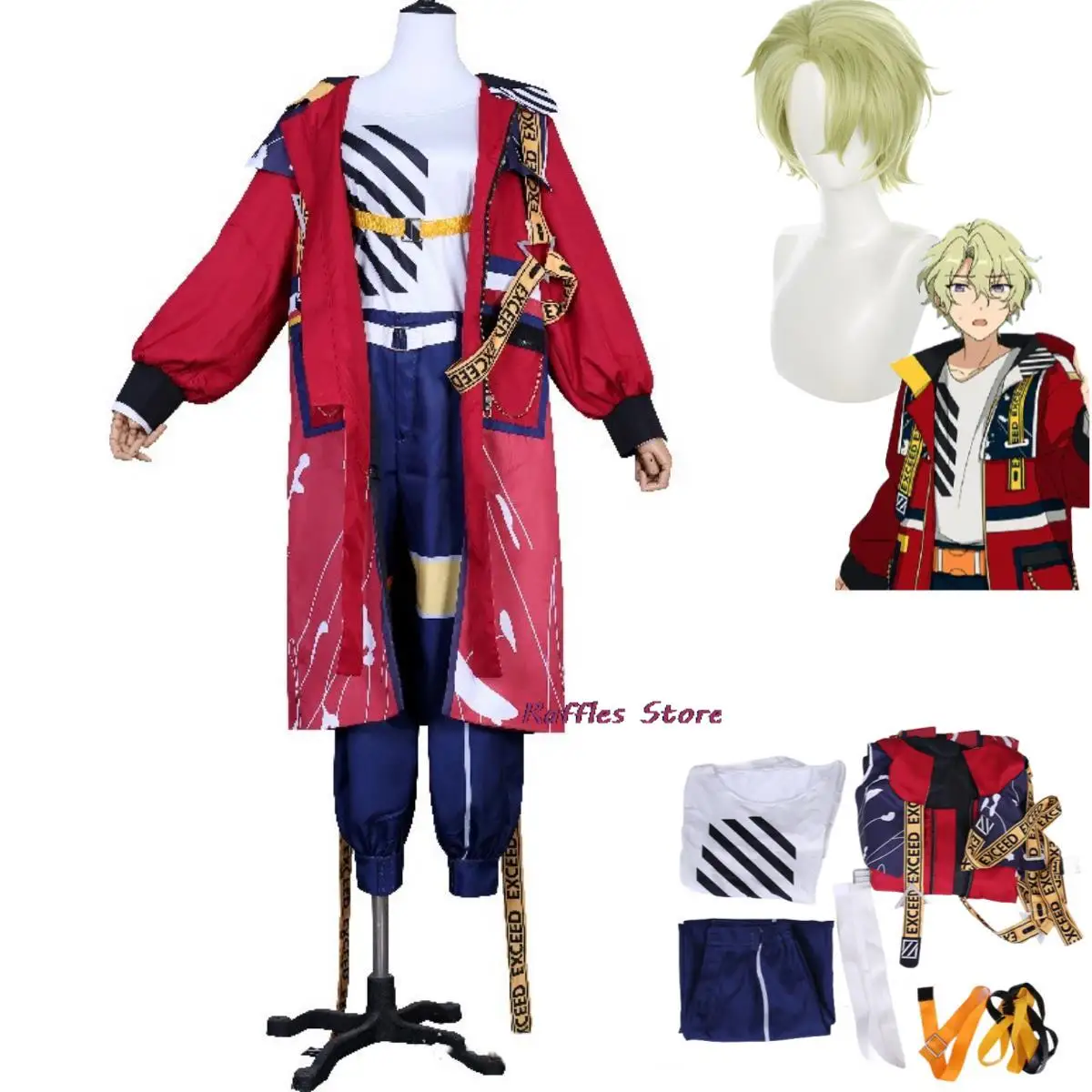 Anime Game Ensemble Es2 Stars Tomoe Hiyori Cosplay Costume Es Music 6 Anniversary Exceed Team Uniform Wig Man Woman Party Suit