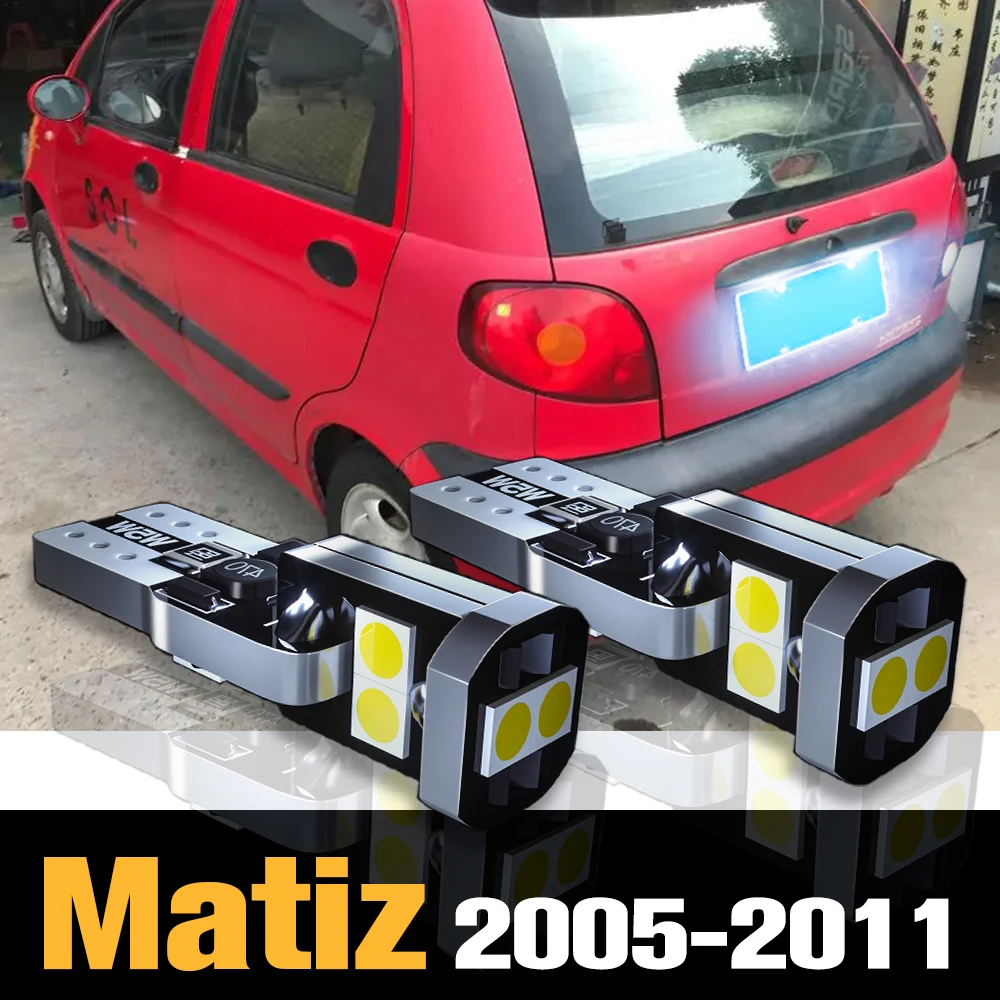 

2pcs Canbus LED License Plate Light Lamp Accessories For Chevrolet Matiz 2005-2011 2006 2007 2008 2009 2010