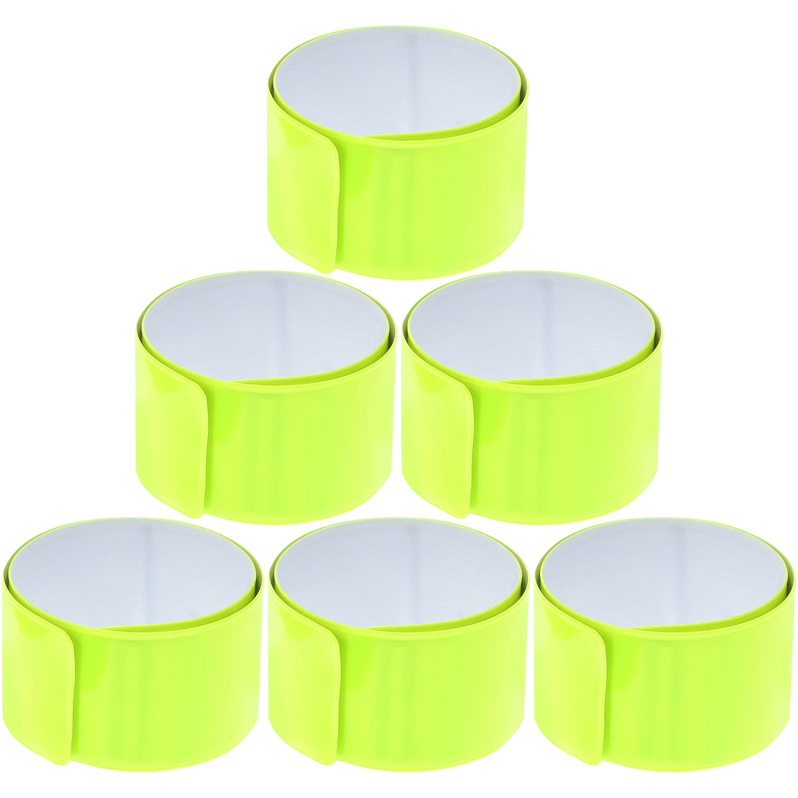 6 Pcs Reflective Papa Circle Night Run Tape Leg Shield Pvc Ankle Bands Fittings