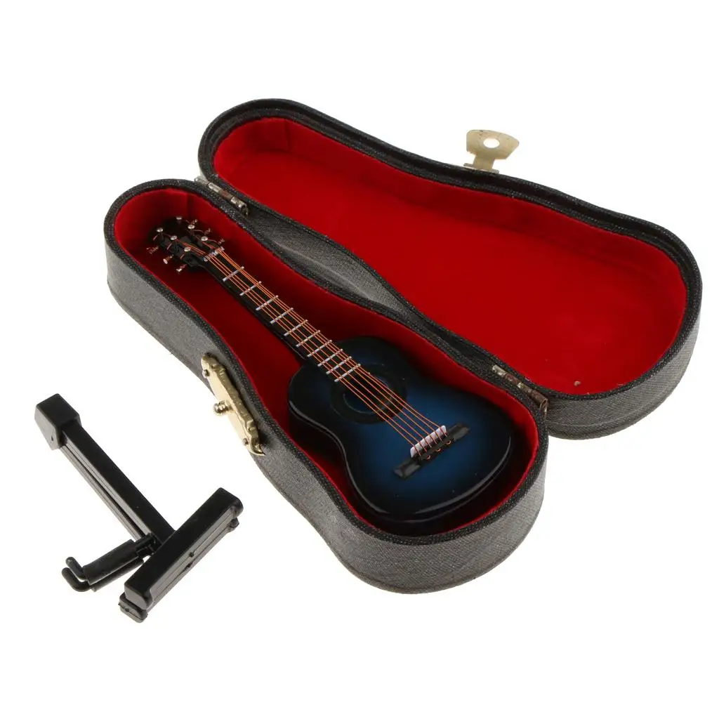 

1/12 Dollhouse Miniature Guitar Musical Instrument Dolls Room Decoration
