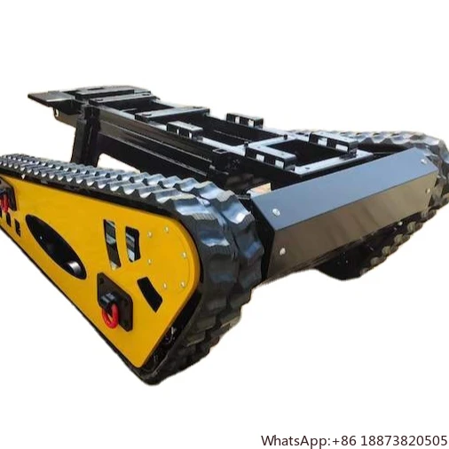 Rubber tracked chassis rubber crawler undercarriage rubber track triangle chair