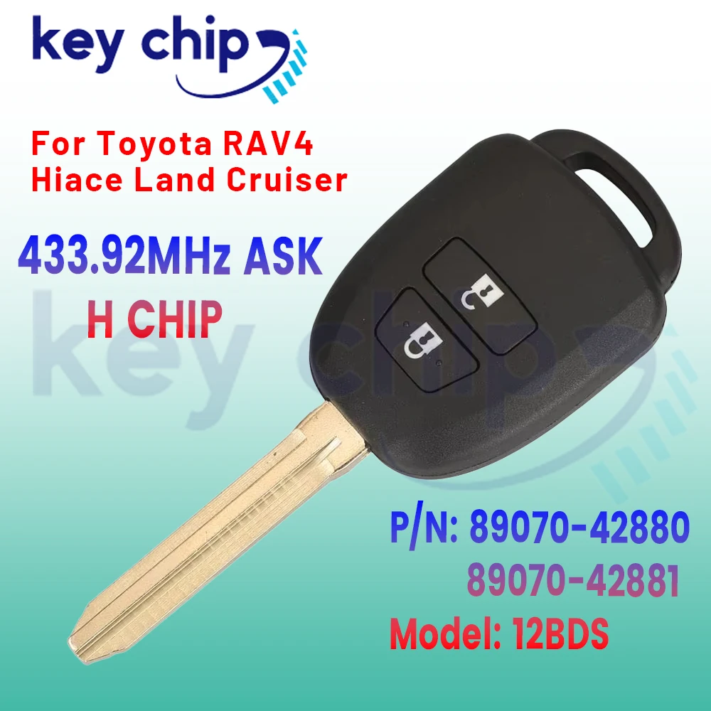 Remote Car Key 314.4Mhz H Chip ASK TOY43 HYQ12BDP 12BDP For Toyota RAV4 TACOMA 2012 2013 2014 2015 2016 2017 2018 2019