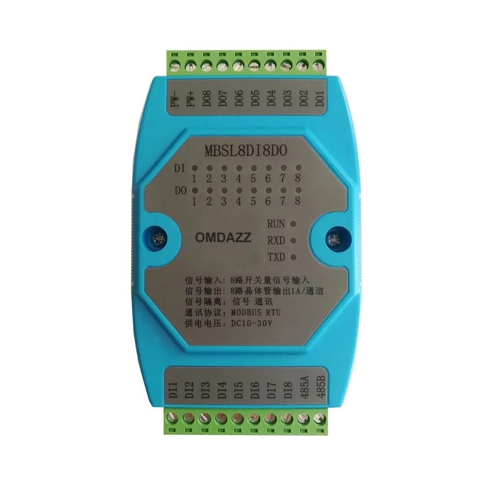 VoltS16 Digital Isolated Input 16 Digital Transistor Isolated Output Module RS485 Interface Modbus RTU Communication