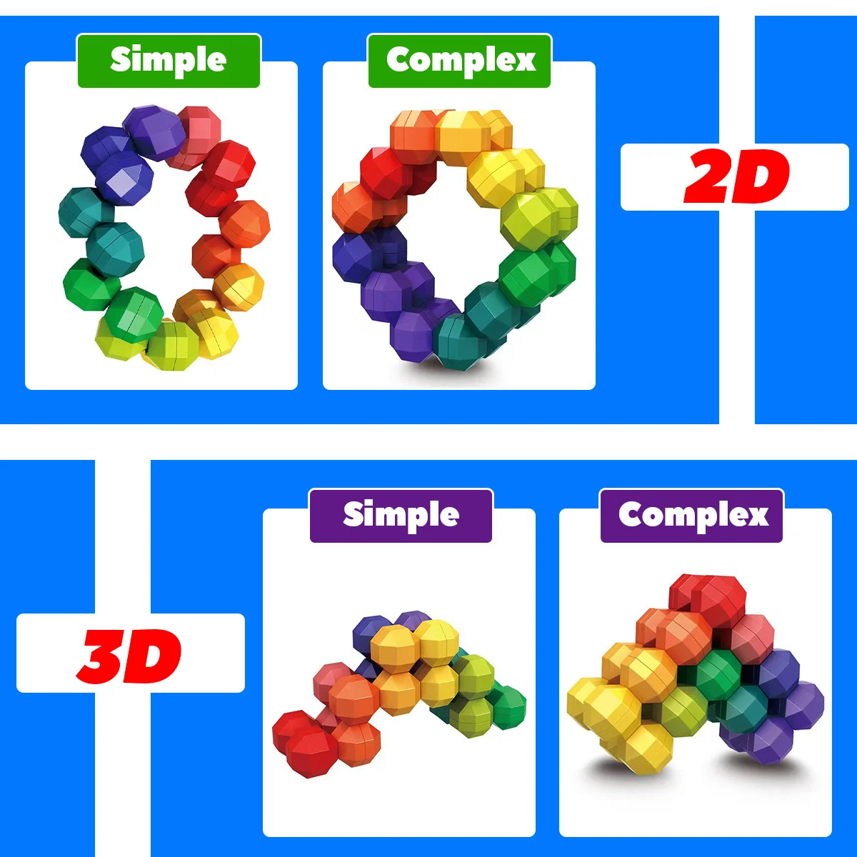子供用パズル、インタラクティブな論理的思考トレーニングおもちゃ、多用途のビーズカラーのストレス解消ボール、ストレス解消キューブ