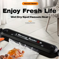 Food Vacuum Sealer Packing Machine EU Plug Vacuum Packer Machine Small Home Kitchen Food Saver With Free 10pcs Food Vacuum Bags