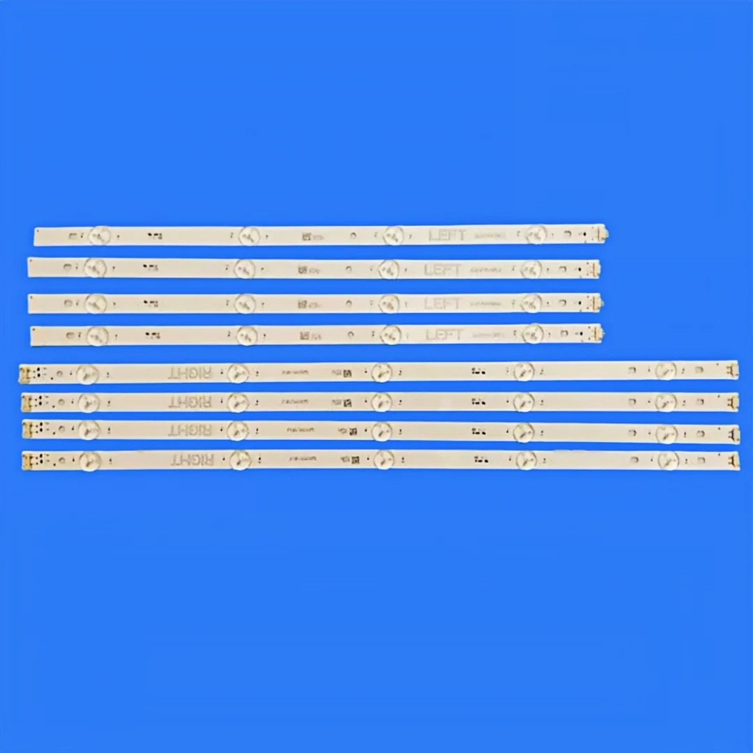 (New Kit)8 PCS LED backlight strip for  TV 49UJ630V 49LJ5500 NC490DUE-AAFX1-41CA GAN01-1294A-P1 GAN01-1295A-P1