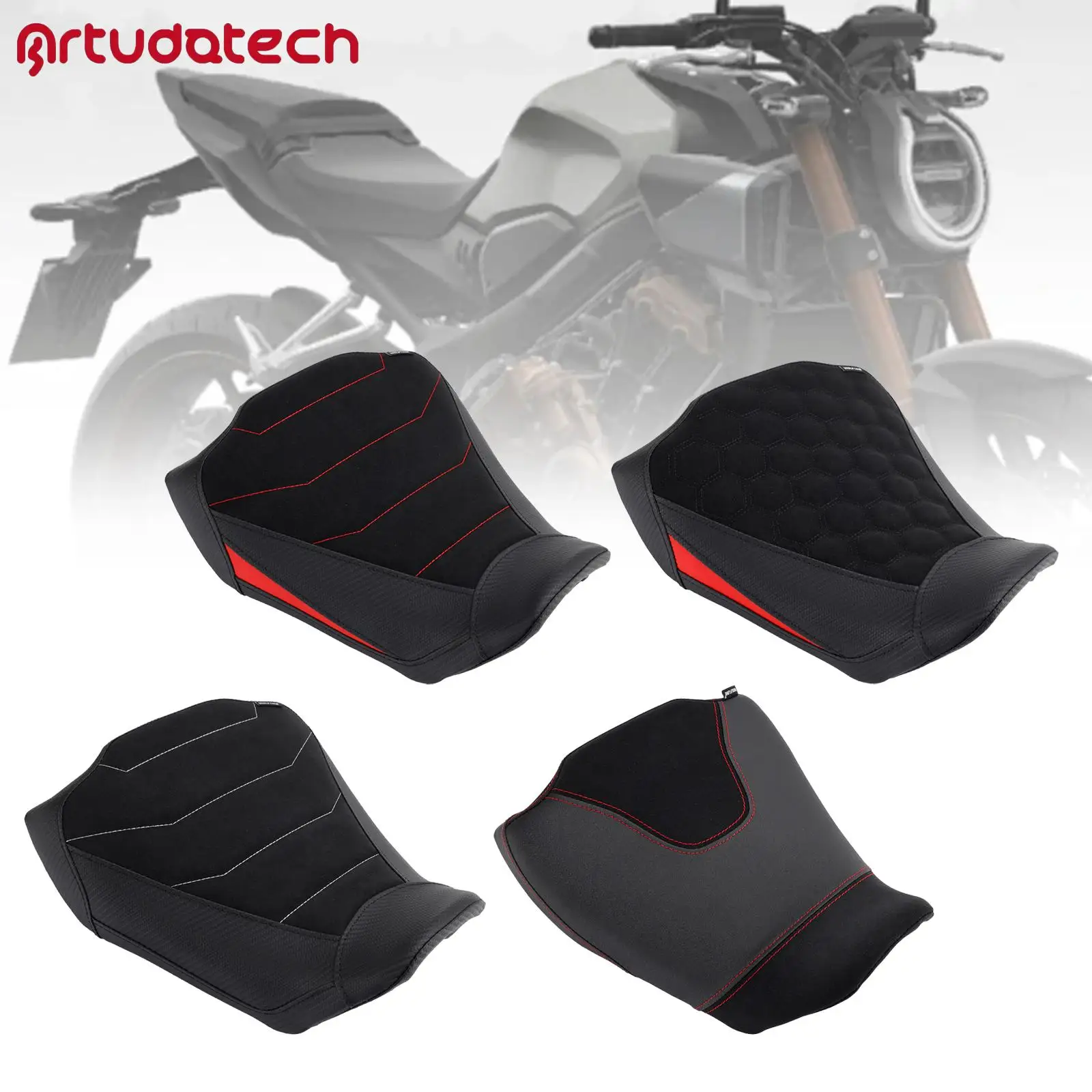 

Lower Front Driver Raider Seat Pillion Saddle Blacka for Cb650R Cbr650R 2024-2025 BlackB