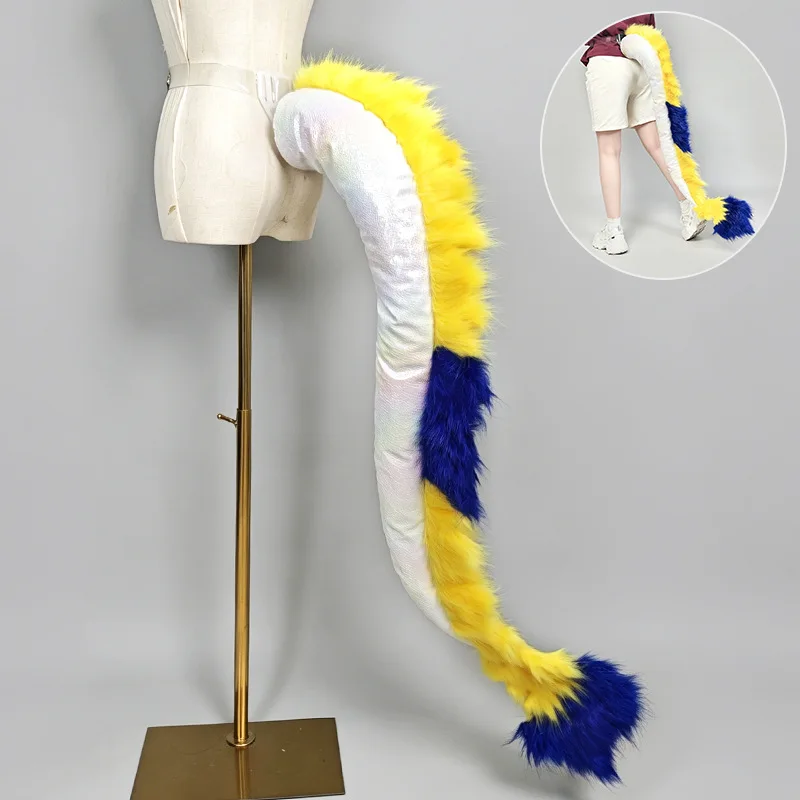 New Halloween Dragon Tail COS Prop Party Role Playing Colorful Dragon Tail Accessories