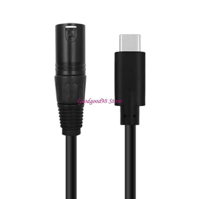 Type C to 3Pin XLRs Adapter, USB Type C to 3Pin XLRs Cable Stereo Sound Cable 