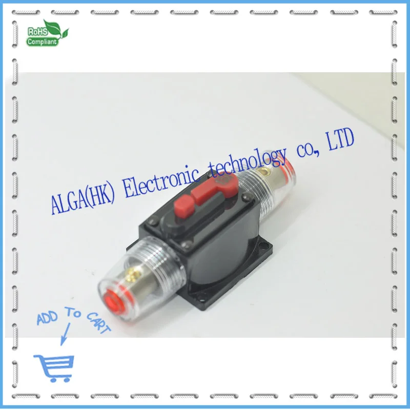 Car audio modified AGU fuse holder power protection high voltage automatic recovery 15/20/30/40/50/60/80/100A. 1PCS