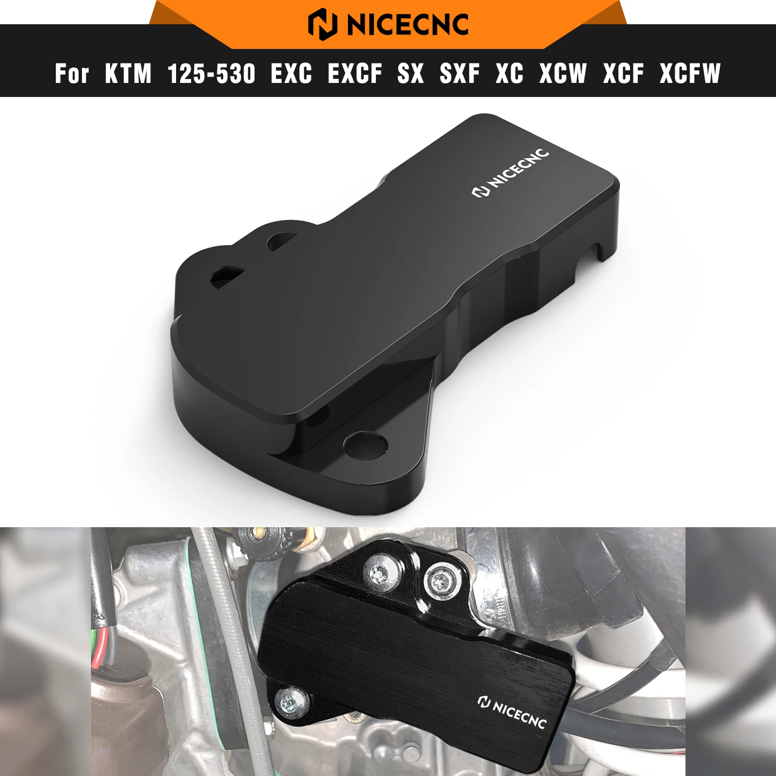 NICECNC For KTM EXC 300 250 XCW TPi 2018-2023 TPS Sensor Guard For Husqvarna TE 300i TE 250i GasGas EC 300 EC 250 2021-2023