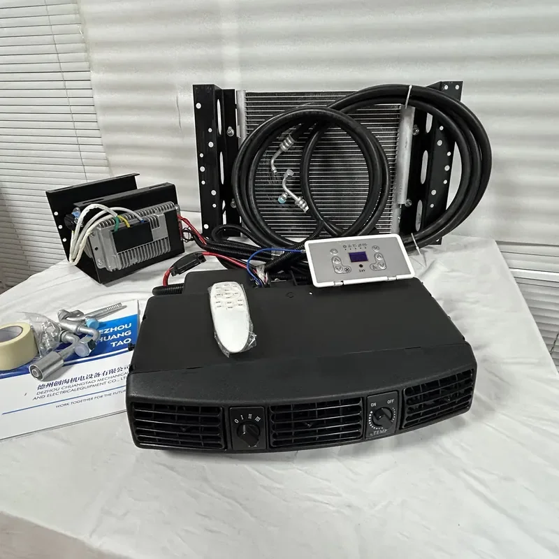 12v 24v Simple Installation Bottom Mounted air Conditioner Hidden air Conditioner for Car Truck Rvs