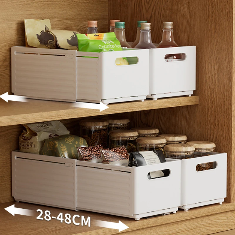 Retractable Storage Boxs Plastic Drawer Box for Toy Underwear Storage Fridge Drinks Organizer Kitchen Seasoning Jar storage