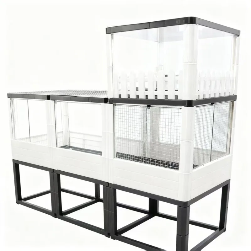 Free space multi-purpose combination box for growing vegetables and flowers