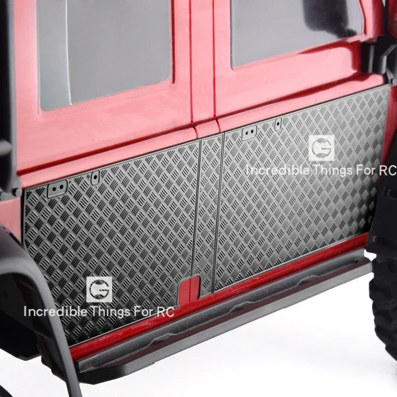 For Trx4 Metal Skid Rc Car Luggage Rack Side Door Sunroof Trim Guard 1/10 Trx-4 Defender Parts