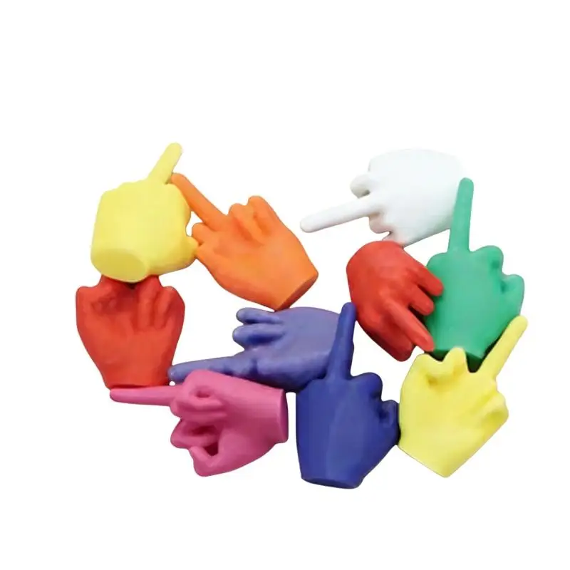 /KQM/3D Printed Finger Gesture Statue Figurine Sculpture Gesture Figure For Desktop Home Decoration 10/20pcs