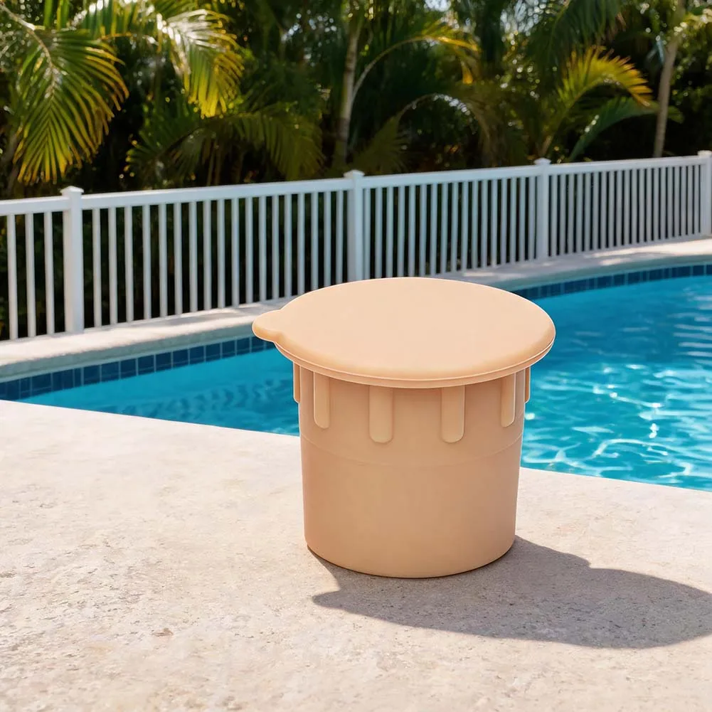 Pool Fence Covers 20 Pack Silicone for 1 Inch Poles Weatherproof Engineering Pull Tab Design Fits Removable Pool Safety Systems