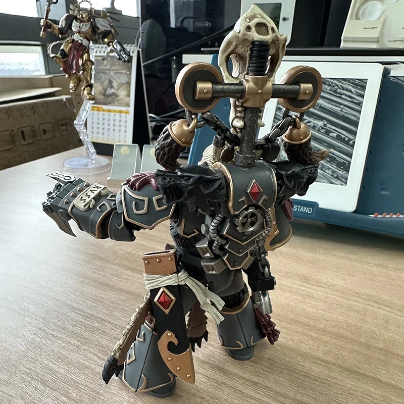 JOYTOY Warhammer 1/18 ทหารตัวเลขการกระทํา Horus Heresy Space Wolves Geigor Fell-มือ 13.5 ซม.สะสมอะนิเมะเกม