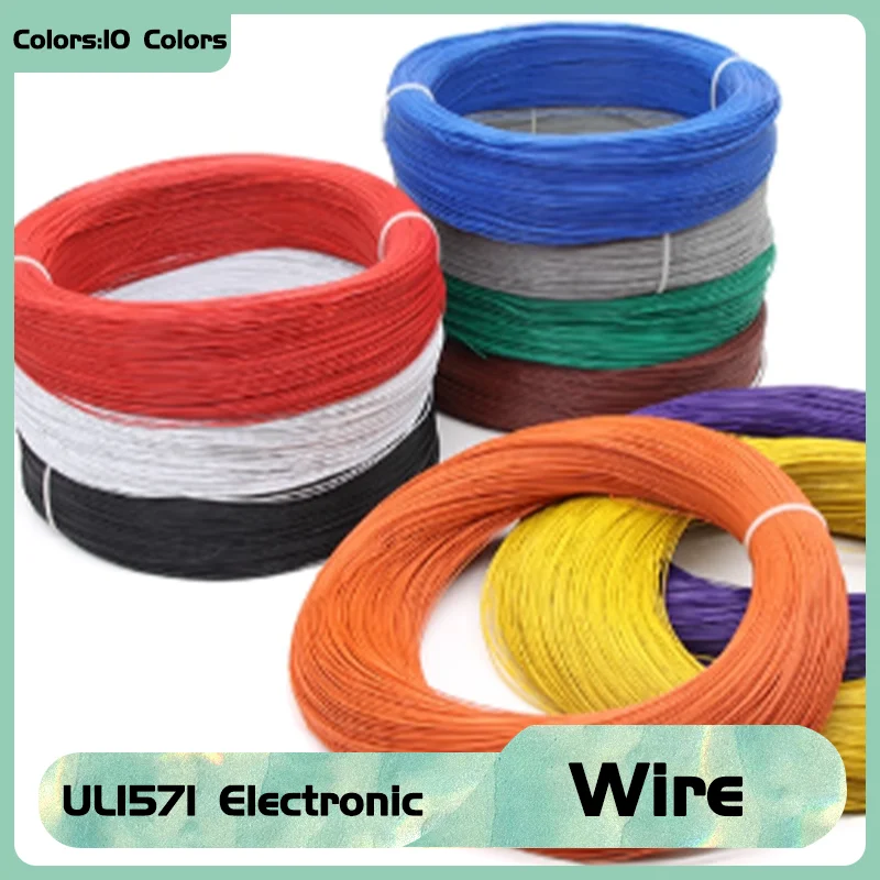 

UL1571 Electronic Wire PVC Insulated Tin-Plated Copper for LED Lines & DIY (32-16 AWG Hook-Up Wire Cables Supplies Equipment