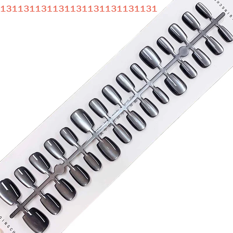 30 Uds. De uñas postizas de diferentes tamaños, decoración de ojos de gato, cobertura completa de puntas de uñas artísticas