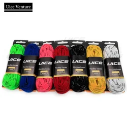 Lacets de Hockey double couche tressés, pointes Extra renforcées, conception de pointe cirée, lacets de chaussures de Hockey sur glace 130 pouces