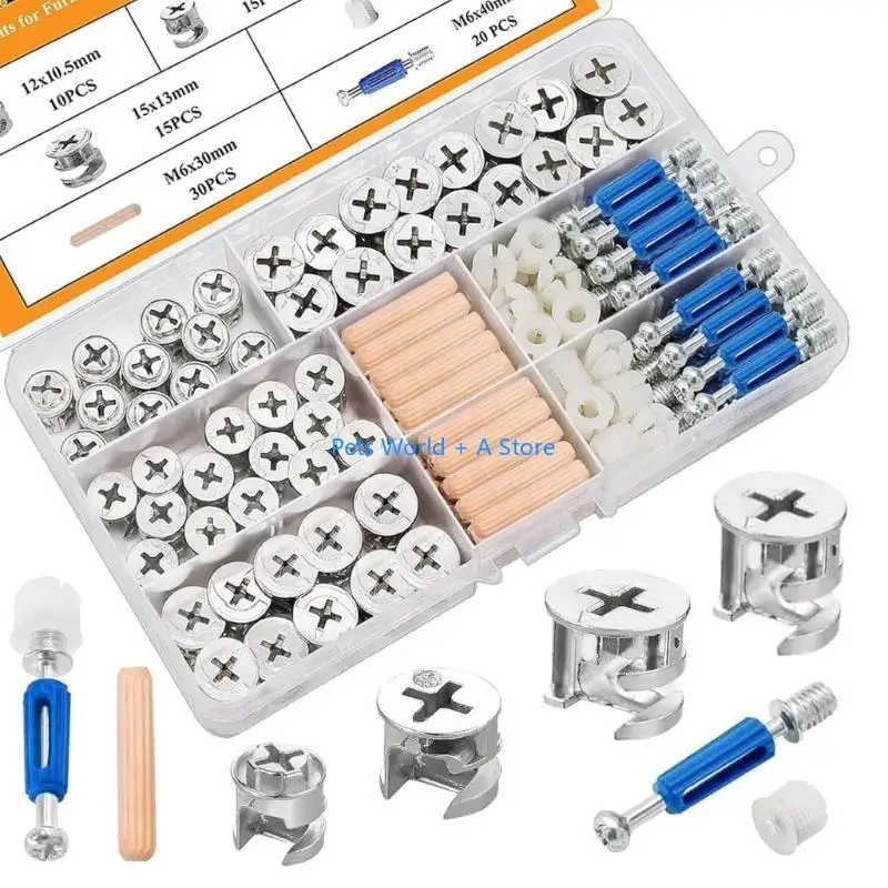37mb-cams-locks-eccentric-hardware-wheel-fasteners-connectors-with-nut-bolts-dowels